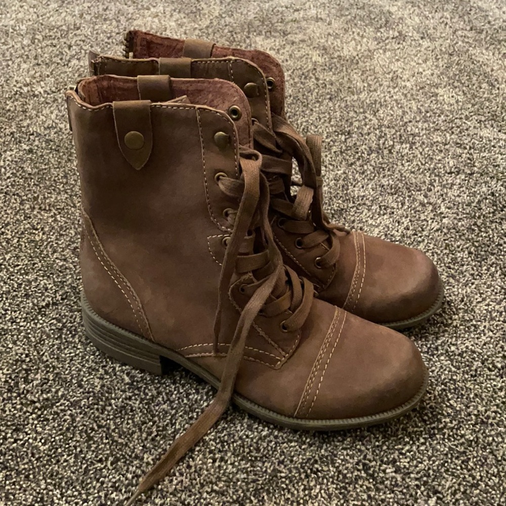 Rockport Tan Combat Boots Size 7M